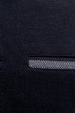 Camiseta Polo unicolor con cuello tejido.