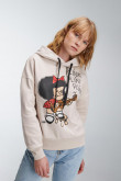 Buzo con estampado en frente y manga de Mafalda
