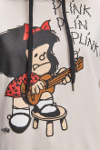 Buzo con estampado en frente y manga de Mafalda