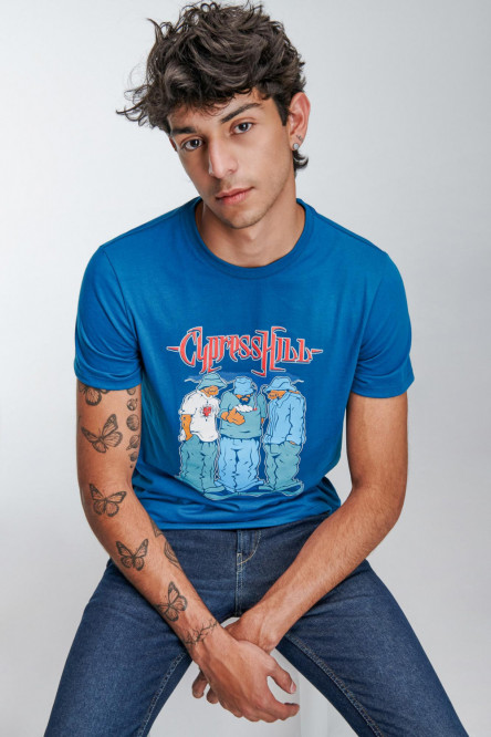Camiseta manga corta, estampado de Cypress Hill.