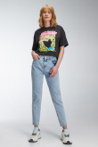 Camiseta manga corta estampado de Johnny Bravo.
