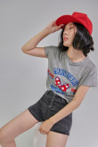 Camiseta estampada manga corta Minnie