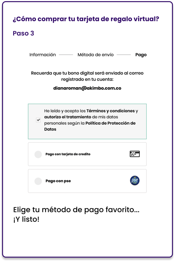 Tarjeta regalo 300.000