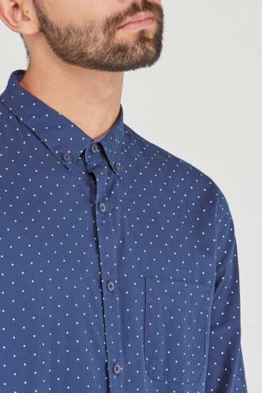 camisa-azul-button-down