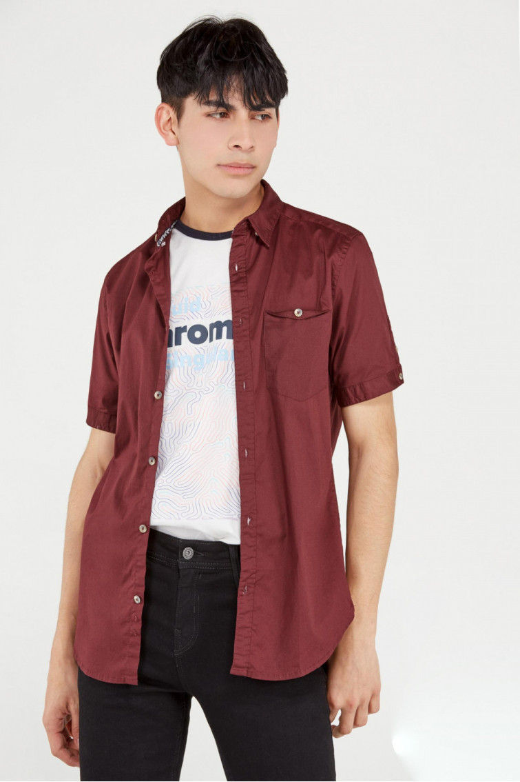 CAMISA SÚPER SLIM MANGA CORTA