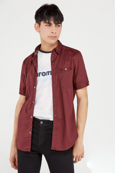 CAMISA SÚPER SLIM MANGA CORTA