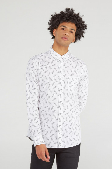 CAMISA MOTIVO CUELLO SPORT