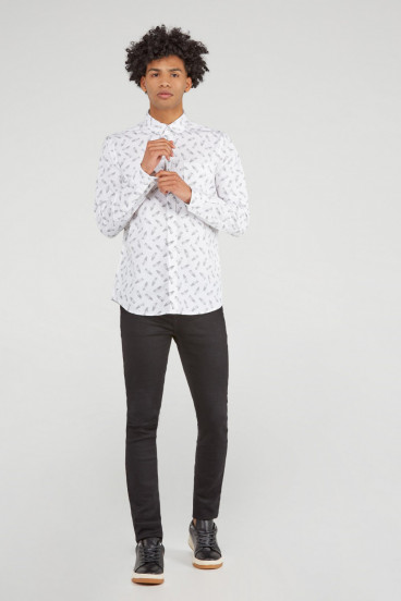 CAMISA MOTIVO CUELLO SPORT