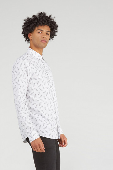 CAMISA MOTIVO CUELLO SPORT