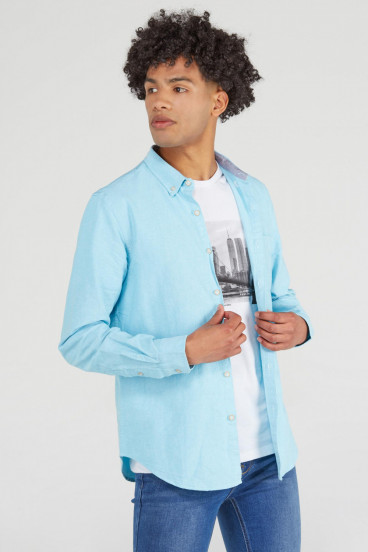 CAMISA UNICOLOR MANGA LARGA