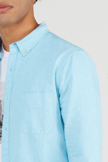 camisa-celeste-button-down