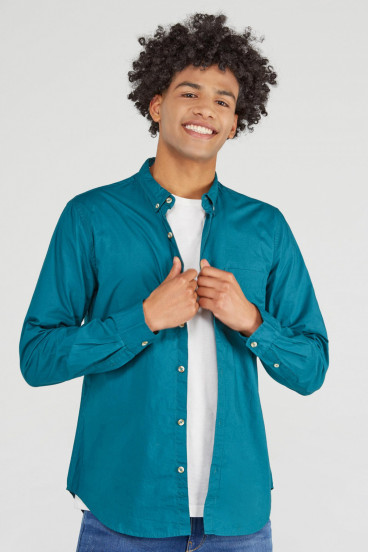 CAMISA UNICOLOR BUTTON DOWN