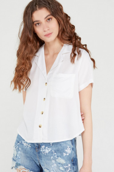 BLUSA CUELLO CON SOLAPA