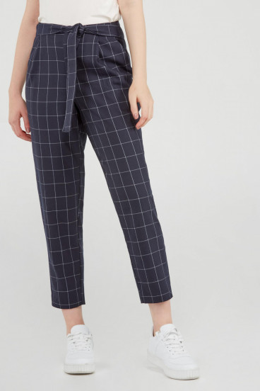 PANTALÓN PAPER BAG CUADROS