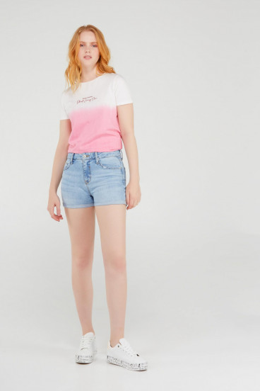 SHORT DENIM TIRO MEDIO