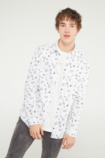 CAMISA MOTIVO MANGA LARGA
