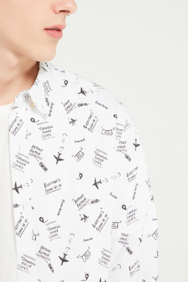 camisa-motivo-manga-larga
