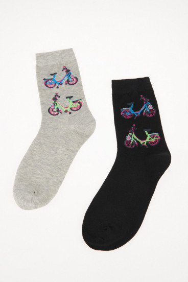 MEDIAS CON MOTIVO BICICLETA