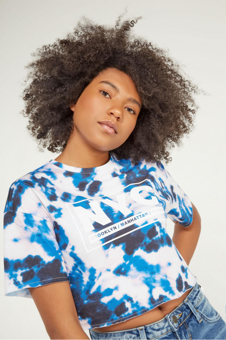 CAMISETA CORTA TIE DYE