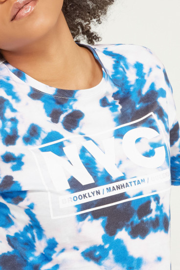 CAMISETA CORTA TIE DYE