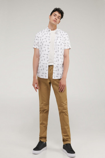 CAMISA BUTTON DOWN MANGA CORTA