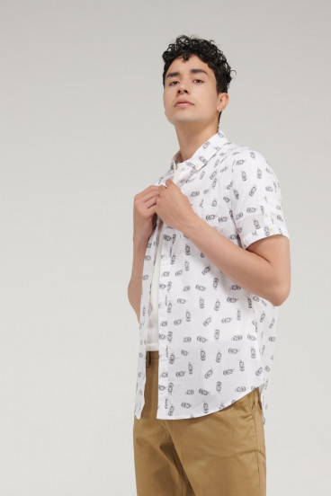 CAMISA BUTTON DOWN MANGA CORTA