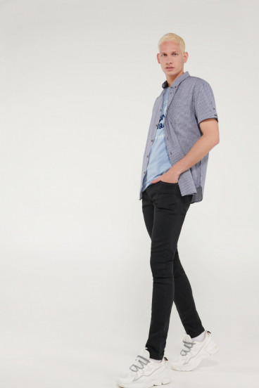 CAMISA BUTTON DOWN MANGA CORTA