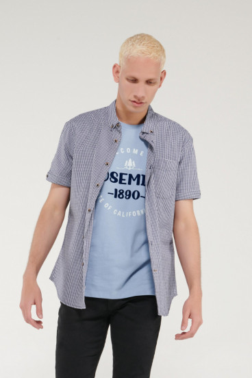 CAMISA BUTTON DOWN MANGA CORTA