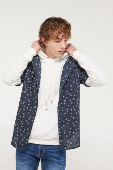CAMISA BUTTON DOWN MANGA CORTA