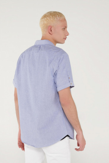 CAMISA BUTTON DOWN MANGA LARGA