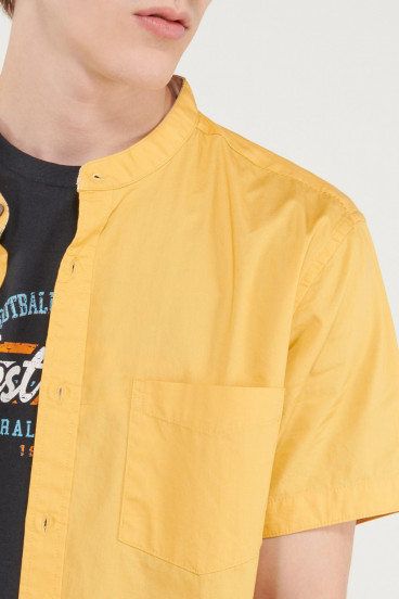 camisa-unicolor-manga-corta