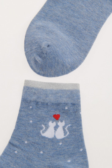 MEDIAS UNICOLOR GATOS