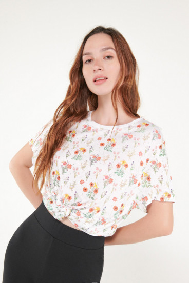 CAMISETA ESTAMPADO FLORES