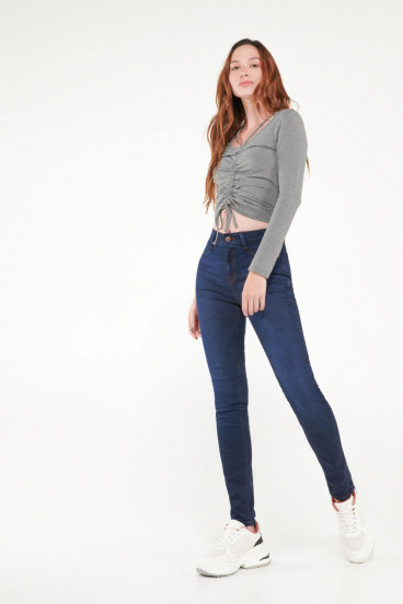 BLUSA FRUNCE MANGA LARGA