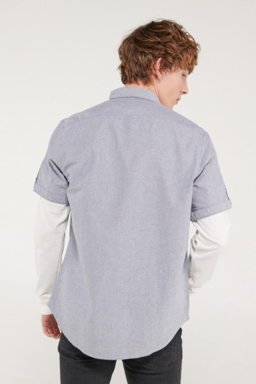 CAMISA BUTTON DOWN MANGA CORTA