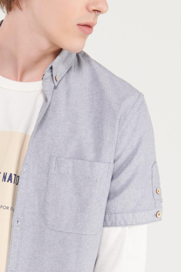 camisa-button-down-manga-corta