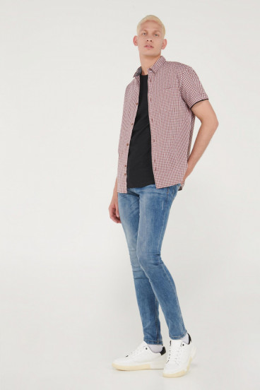 CAMISA CUADROS MANGA CORTA