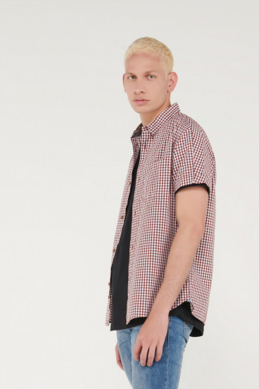 CAMISA CUADROS MANGA CORTA