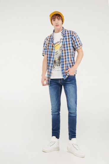 CAMISA CUADROS BUTTON DOWN