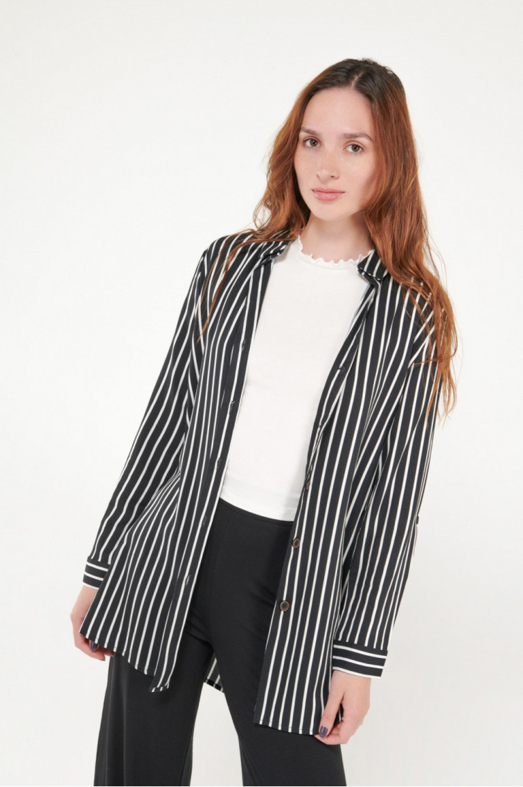 BLUSA RAYAS MANGA LARGA