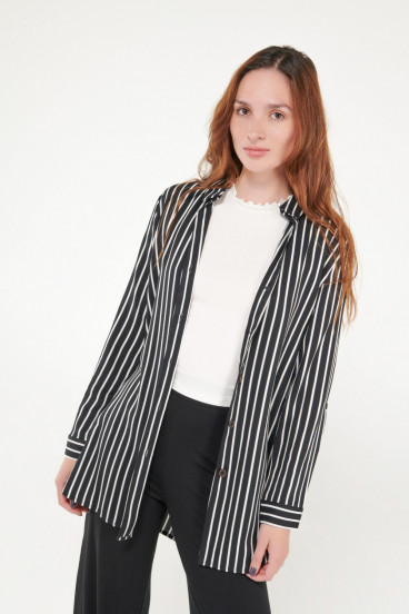 BLUSA RAYAS MANGA LARGA