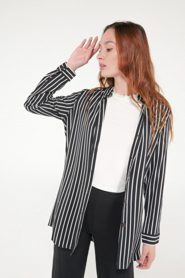 BLUSA RAYAS MANGA LARGA