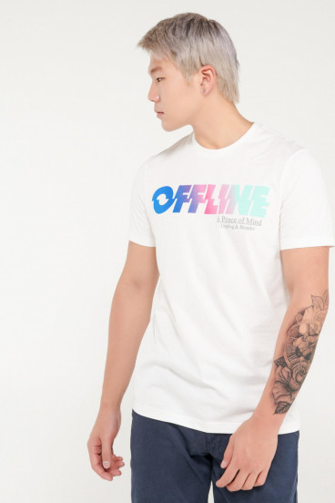 Camiseta manga corta con estampado frente