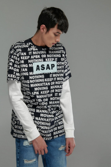 Camiseta manga corta motivo estampado