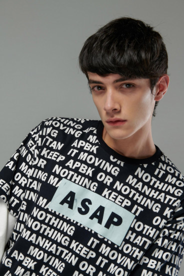 Camiseta manga corta motivo estampado
