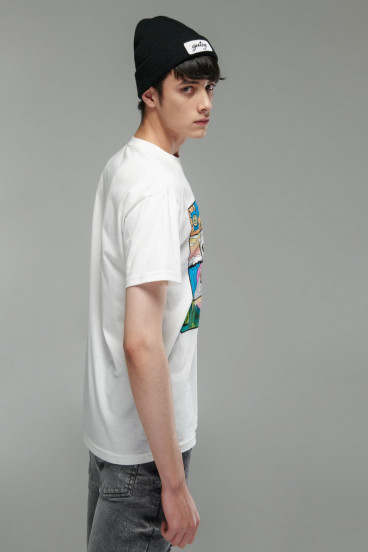 Camiseta oversize,manga corta, con estampado