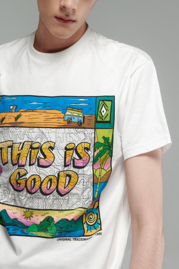 Camiseta oversize,manga corta, con estampado