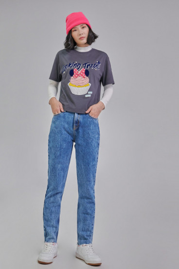 Camiseta estampada manga corta Minnie.