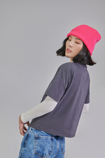 Camiseta estampada manga corta Minnie.