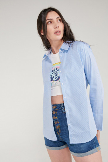 Blusa ajustada estampada